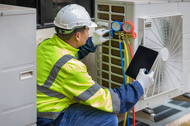 Professional Hvac technician working in Yanceyville, NC